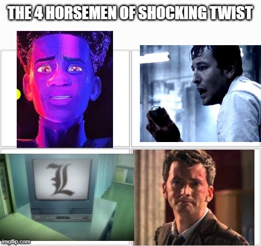 Comment how many you know | image tagged in spiderman,jigsaw,death note,doctor who | made w/ Imgflip meme maker