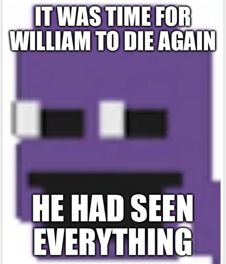 High Quality It was time for William to die again Blank Meme Template