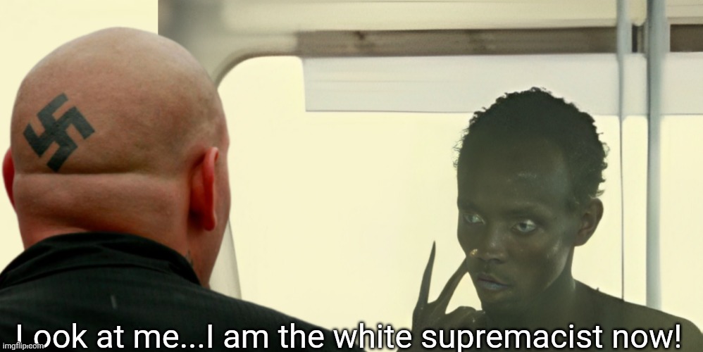 The white supremacist | Look at me...I am the white supremacist now! | image tagged in look at me,white supremacist,nazi,liberal logic | made w/ Imgflip meme maker