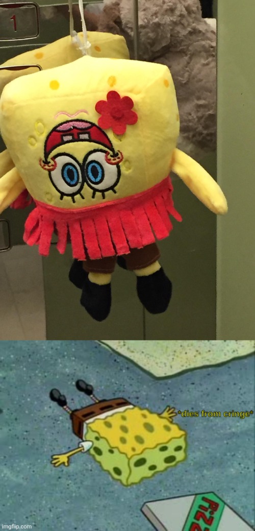SpongeBob SquarePants design fail | image tagged in dies from cringe,you had one job,memes,spongebob squarepants,crappy design,spongebob | made w/ Imgflip meme maker