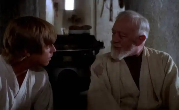 Luke and Kenobi Blank Meme Template