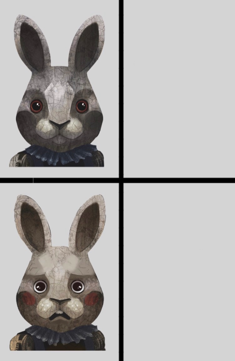 Shocked rabbit Blank Meme Template