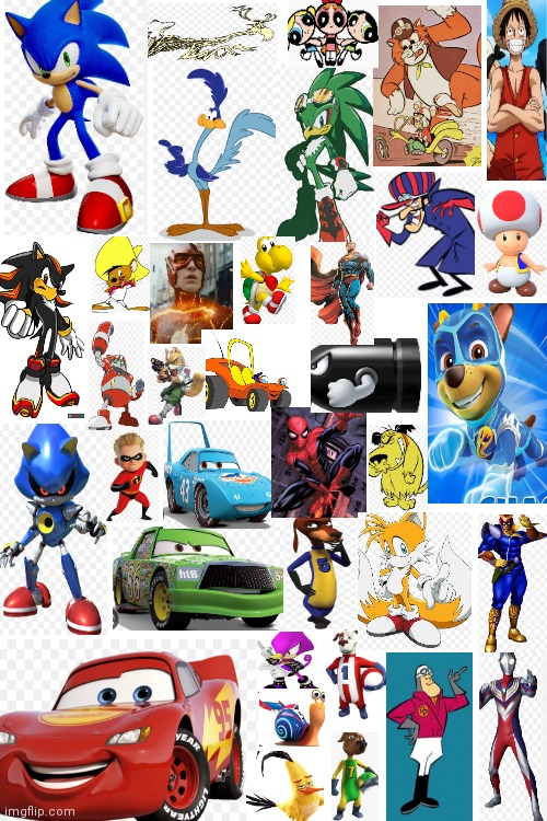 Characters that are fast | image tagged in funny memes,cartoons,fast characters,need for speed,fast toon stars | made w/ Imgflip meme maker