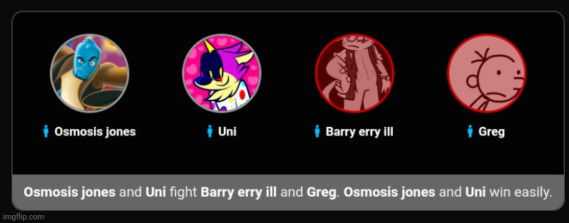 MAN WTF IS UP WITH OZZY AND UNI WHENEVER I DO A HUNGER GAMES SIMULATION even on different sites | made w/ Imgflip meme maker