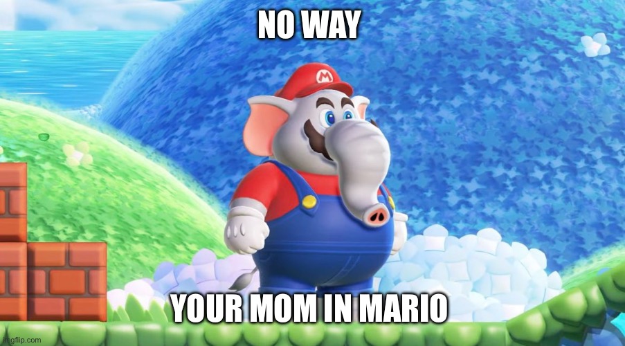 NO WAY; YOUR MOM IN MARIO | made w/ Imgflip meme maker