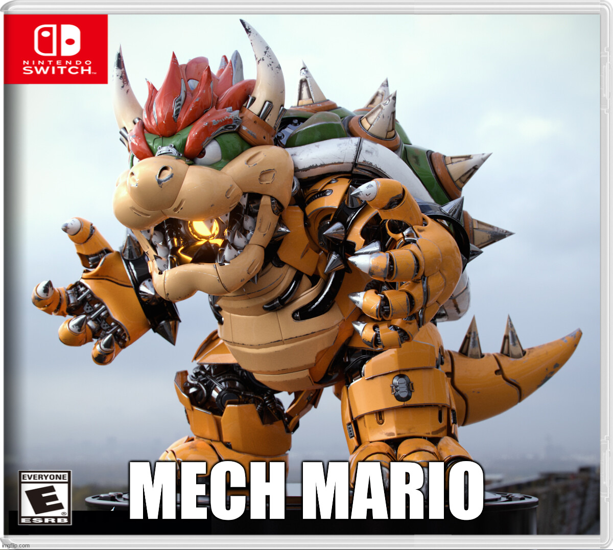 MECH MARIO | image tagged in nintendo switch | made w/ Imgflip meme maker