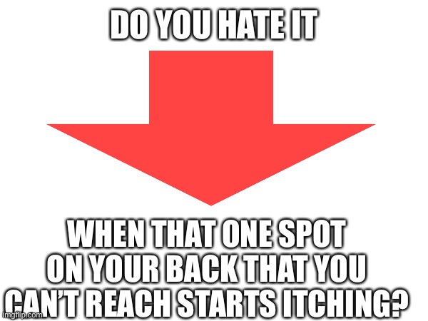 .…,,.…,…… brah | DO YOU HATE IT; WHEN THAT ONE SPOT ON YOUR BACK THAT YOU CAN’T REACH STARTS ITCHING? | image tagged in annoying | made w/ Imgflip meme maker