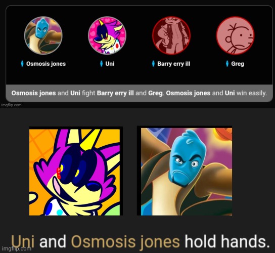 MAN WTF IS UP WITH OZZY AND UNI WHENEVER I DO A HUNGER GAMES SIMULATION even on different sites | made w/ Imgflip meme maker
