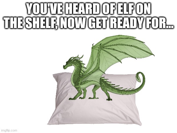 Willow on a pillow | YOU'VE HEARD OF ELF ON THE SHELF, NOW GET READY FOR... | made w/ Imgflip meme maker