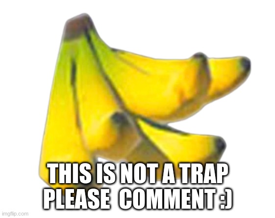 Mighty banana | THIS IS NOT A TRAP
PLEASE  COMMENT :) | image tagged in mighty banana | made w/ Imgflip meme maker
