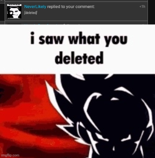 image tagged in i saw what you deleted | made w/ Imgflip meme maker