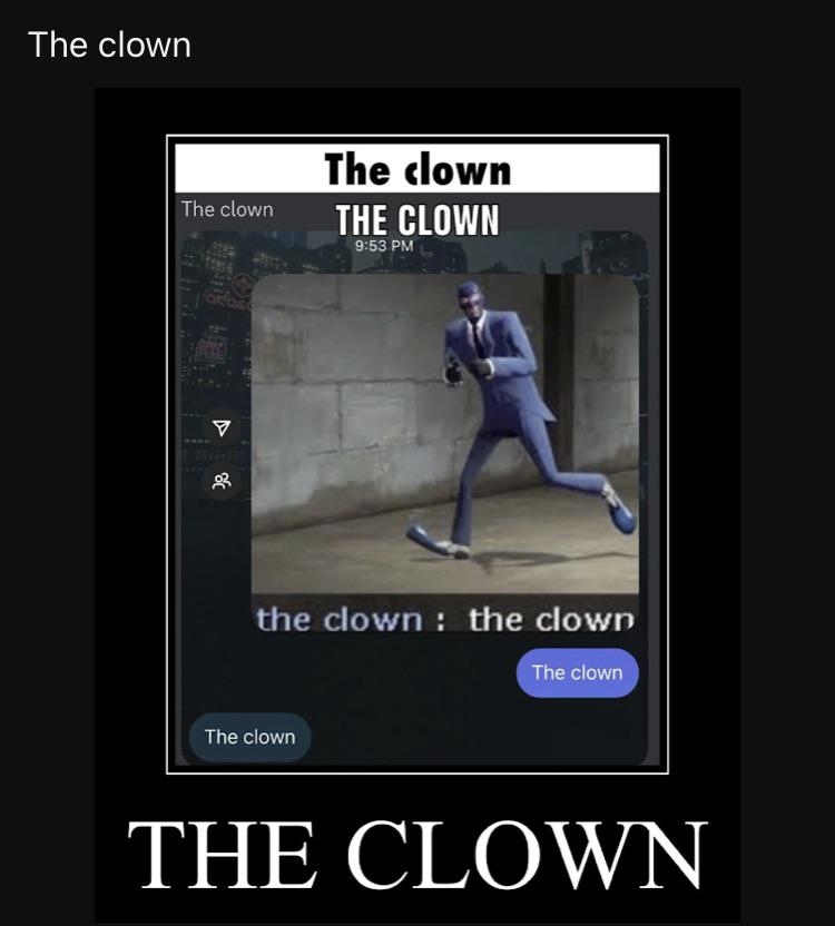 The clown Blank Meme Template