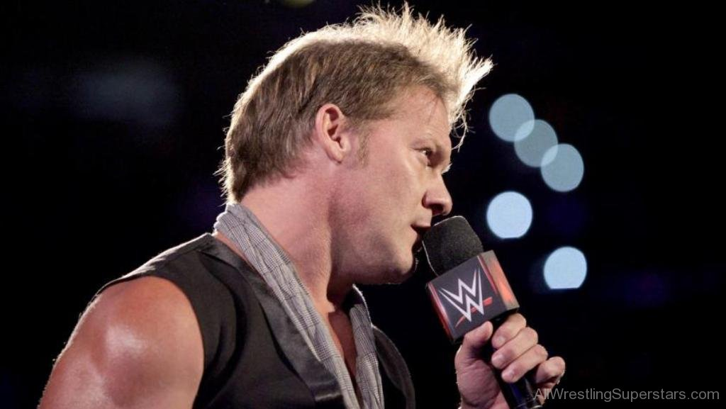 Chris Jericho w/ mic Blank Meme Template