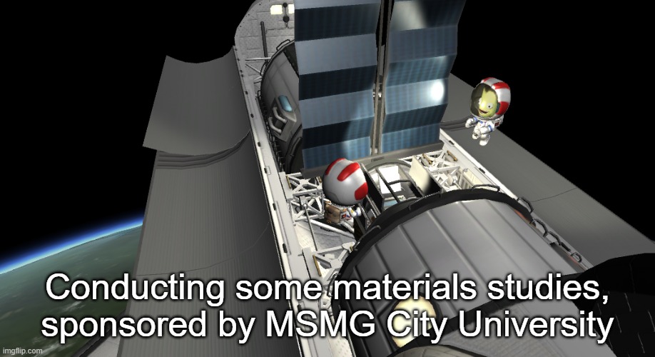 Conducting some materials studies, sponsored by MSMG City University | made w/ Imgflip meme maker