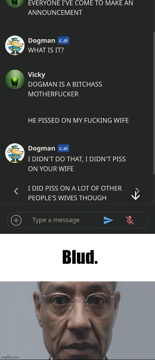 Blud. | image tagged in i saw what you deleted | made w/ Imgflip meme maker