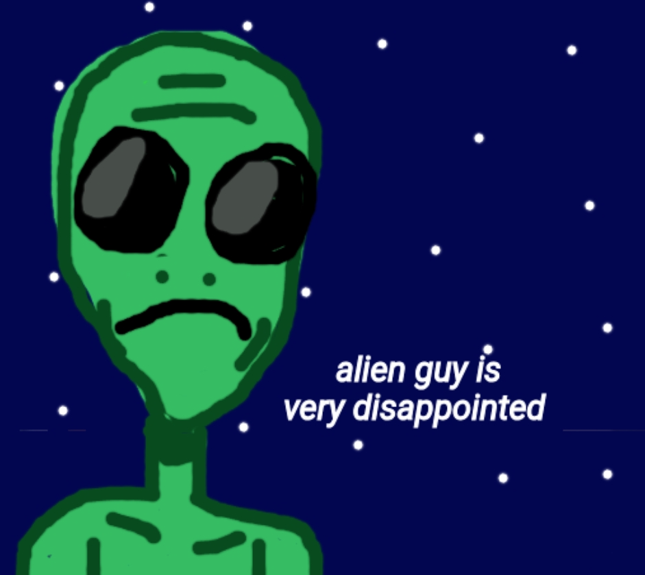 High Quality alien guy Blank Meme Template
