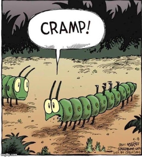 What's Worse that Caterpillar Plays Piano | image tagged in vince vance,caterpillar,cramp,cramps,memes,comics/cartoons | made w/ Imgflip meme maker