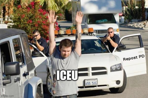 Repost Police | ICEU | image tagged in repost police | made w/ Imgflip meme maker