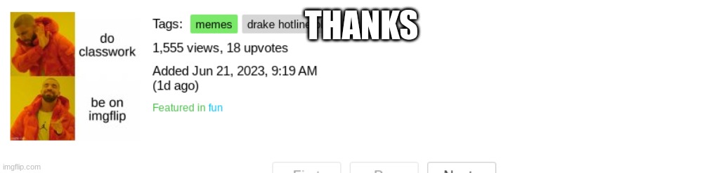 THANKS | made w/ Imgflip meme maker