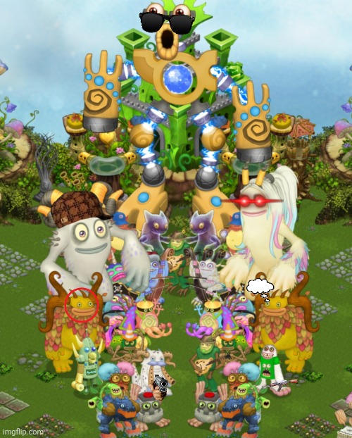 Can you find all 8 images? | image tagged in my singing monsters | made w/ Imgflip meme maker