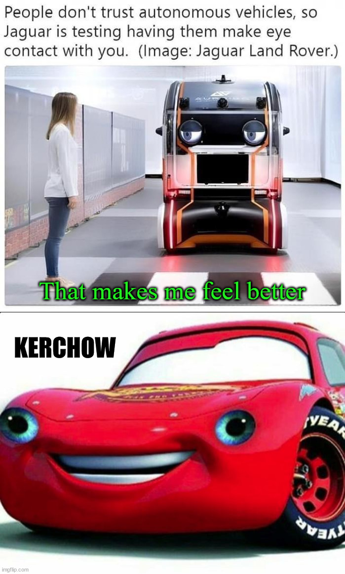 That makes me feel better; KERCHOW | image tagged in kerchoo | made w/ Imgflip meme maker