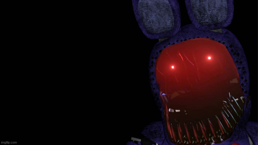 sinister withered bonnie | image tagged in fnaf | made w/ Imgflip meme maker