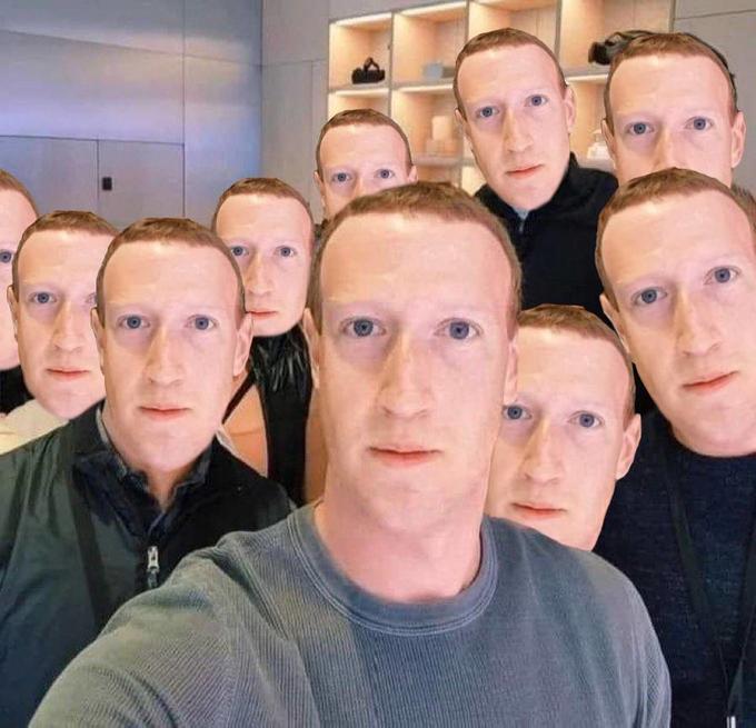 High Quality Zuckerberg Stare Blank Meme Template