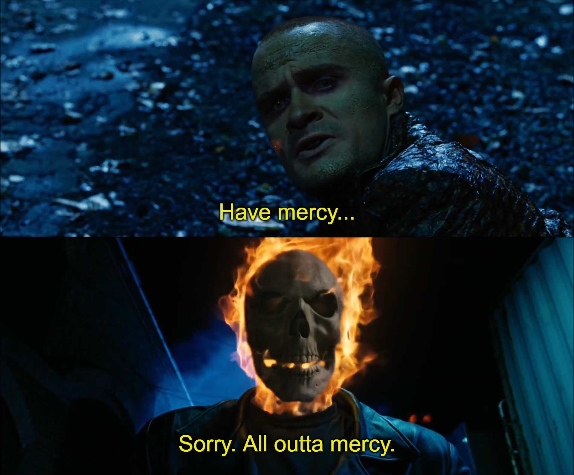 All Outta Mercy Blank Meme Template