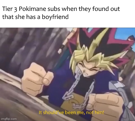 Some people are just too bad | image tagged in poki,pokimane,yugioh,yu-gi-oh,yu gi oh,anime | made w/ Imgflip meme maker