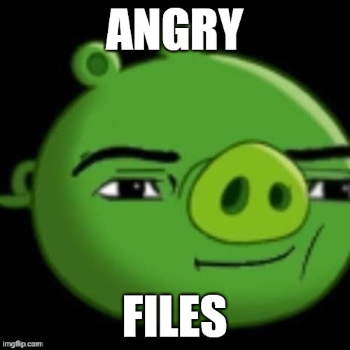 Bad Piggy | ANGRY FILES | image tagged in bad piggy | made w/ Imgflip meme maker