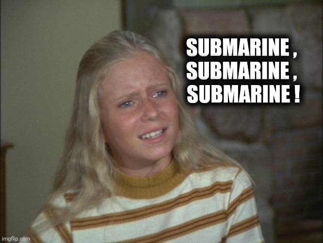Anything else happening today ? | SUBMARINE , 
SUBMARINE , 
SUBMARINE ! | image tagged in marcia marcia marcia,submarine,enough is enough,it's dead  jim,titanic,task failed successfully | made w/ Imgflip meme maker