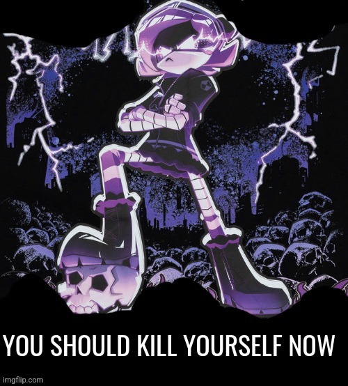New template | image tagged in you should kill yourself now uzi | made w/ Imgflip meme maker