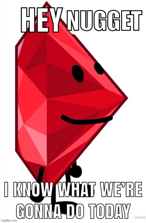 hey nugget i know what we're gonna do today | image tagged in hey nugget i know what we're gonna do today | made w/ Imgflip meme maker