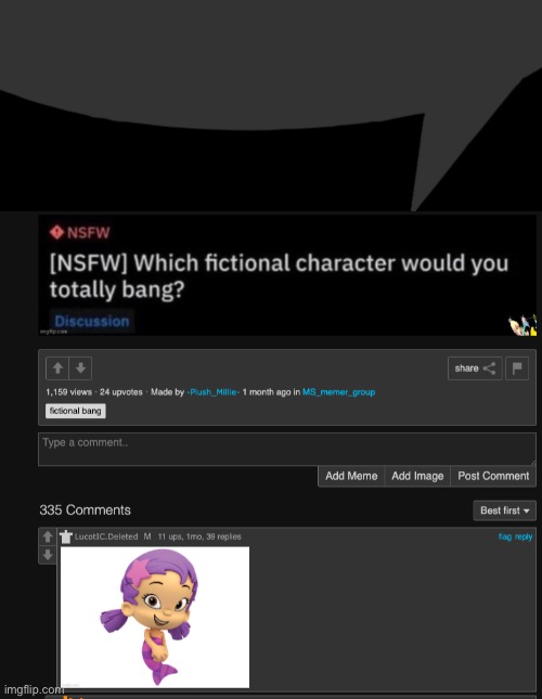 Smashing Millie Speech Bubble | image tagged in smashing millie speech bubble | made w/ Imgflip meme maker