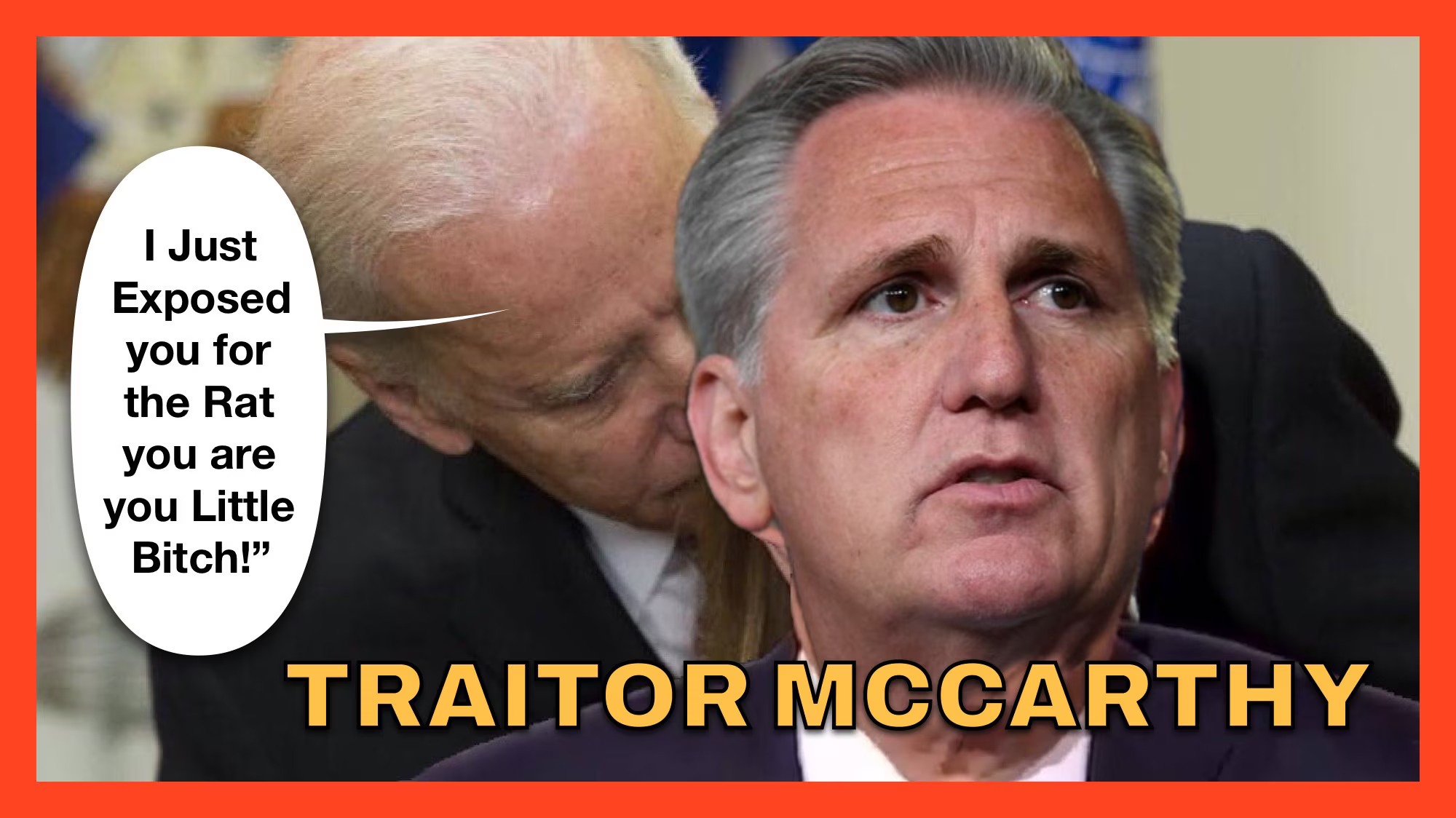 McCarthy Exposed | image tagged in kevin mccarthy,traitor,bitches be like,swamp creature,creature from black lagoon | made w/ Imgflip meme maker
