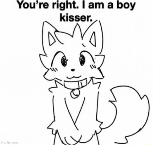 You're right. I am a boy kisser. | image tagged in you're right i am a boy kisser | made w/ Imgflip meme maker