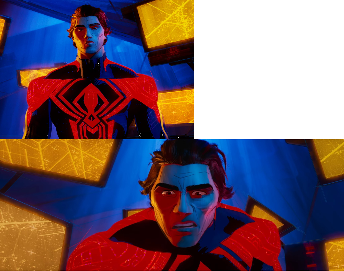 High Quality Spider-Verse Canonicity Blank Meme Template