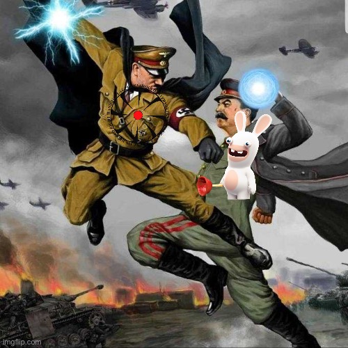 Stalin vs Hitler | image tagged in stalin vs hitler | made w/ Imgflip meme maker