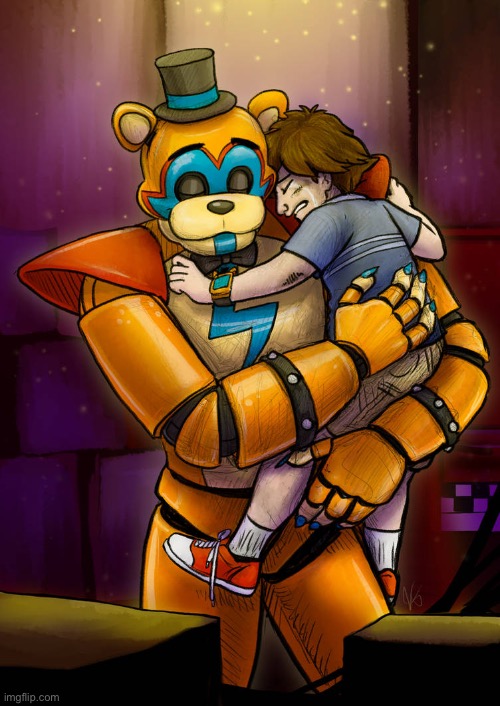 Emotional freddy hug ? | image tagged in emotional freddy hug | made w/ Imgflip meme maker