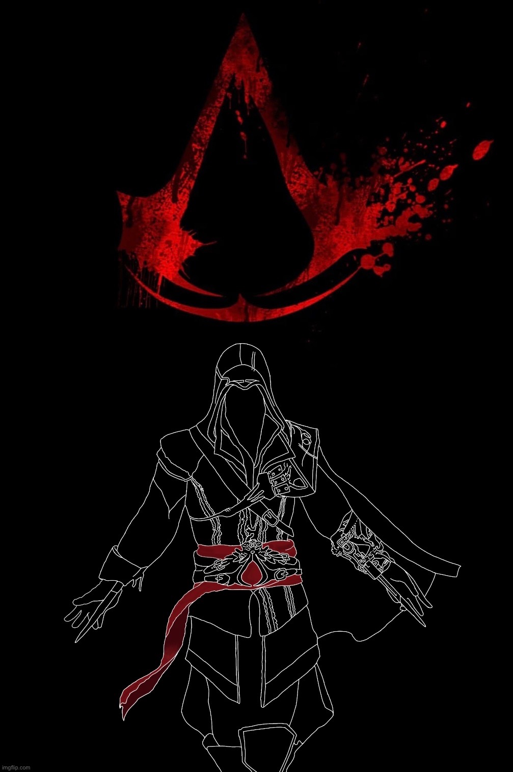 Ezio Auditore de Firenze [can’t draw people so it’s traced] | made w/ Imgflip meme maker
