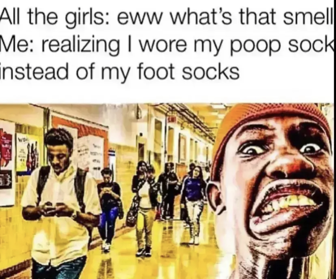 Foot Socks Blank Meme Template