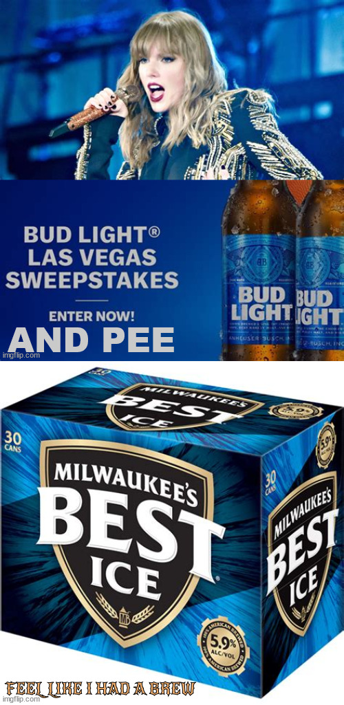 BEER | AND PEE; FEEL LIKE I HAD A BREW | image tagged in beer | made w/ Imgflip meme maker