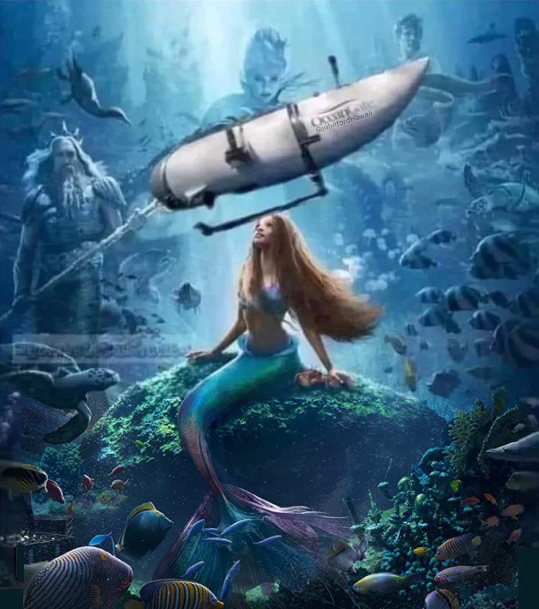 Ariel Submarine Blank Meme Template