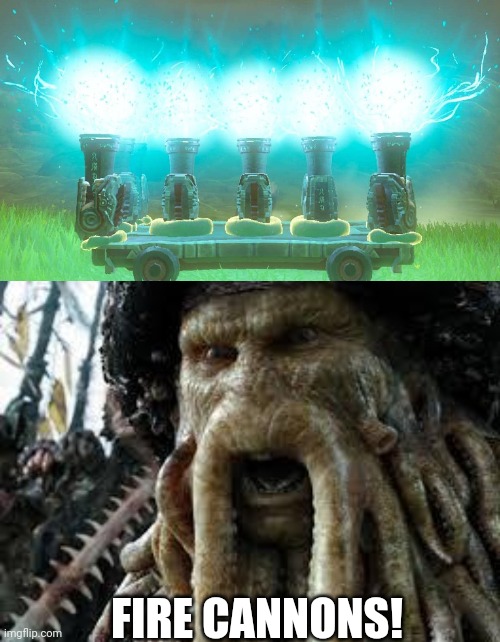 FIRE CANNONS! | image tagged in davy jones | made w/ Imgflip meme maker