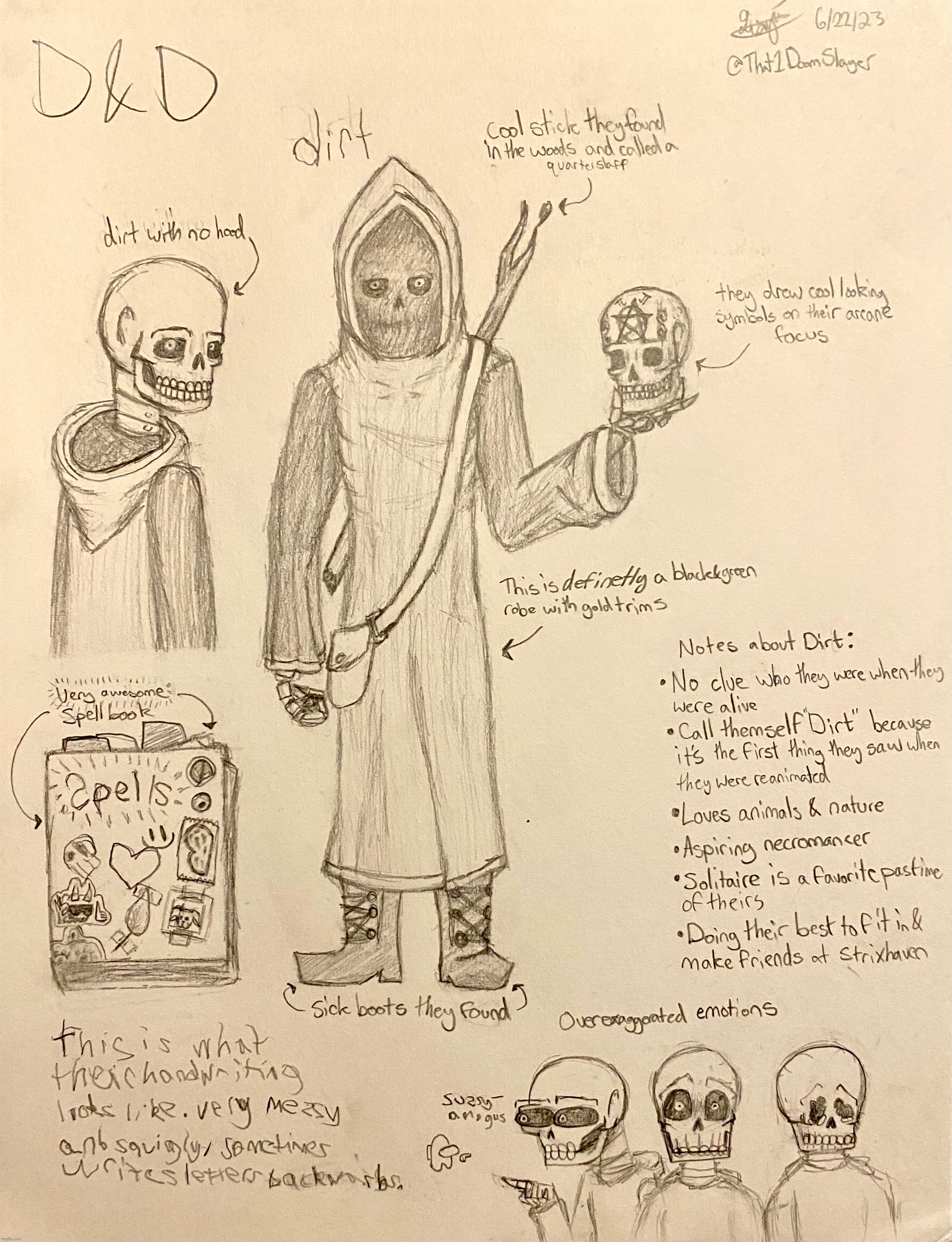 Behold, my latest DnD character, Dirt | image tagged in drawing,ocs,dnd,why are you reading the tags,sussy,amogus | made w/ Imgflip meme maker