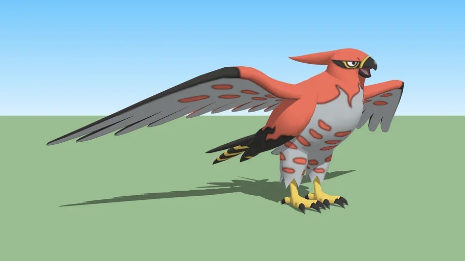 High Quality talonflame posing Blank Meme Template