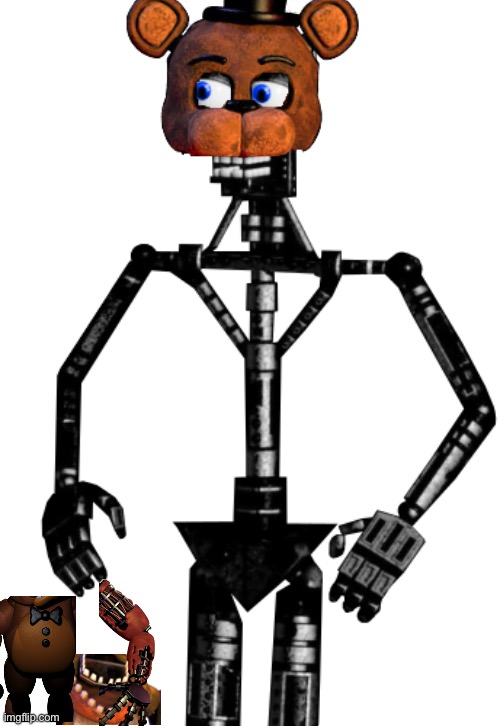 Broken Freddy with the parts he needs | image tagged in endo | made w/ Imgflip meme maker