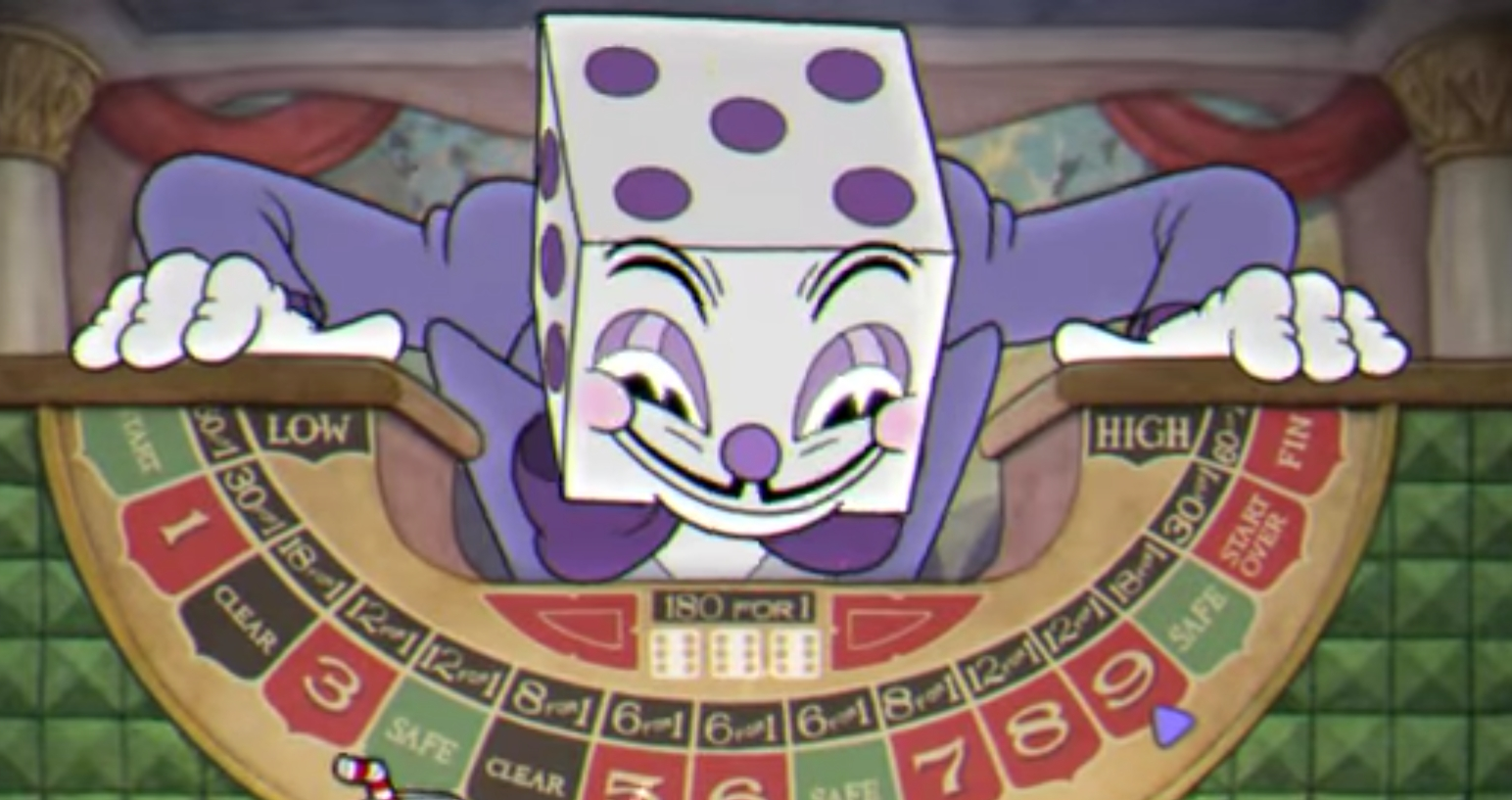 High Quality King Dice Looking Down Blank Meme Template