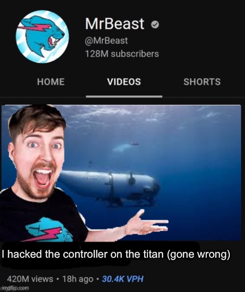 Lol | I hacked the controller on the titan (gone wrong) | image tagged in mrbeast thumbnail template | made w/ Imgflip meme maker