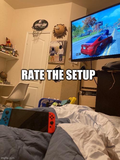 Rate the setup | RATE THE SETUP | image tagged in gaming,setup,rate | made w/ Imgflip meme maker